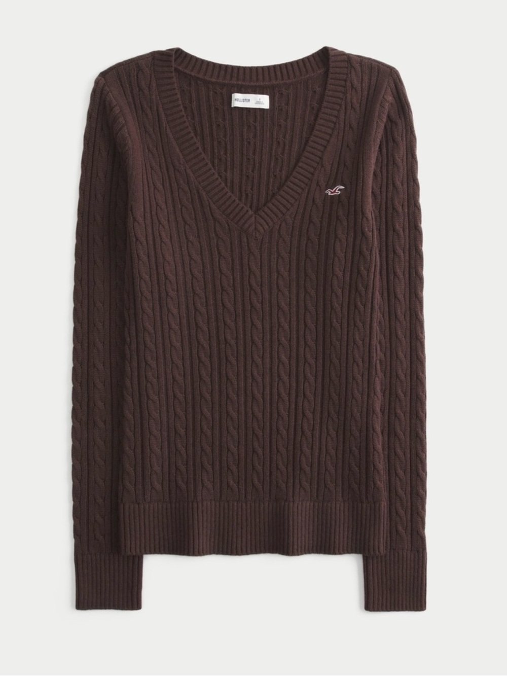 Hollister Ivy Cable-Knit V-Neck Sweater
